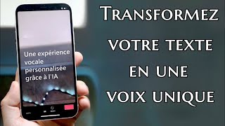 Transformez Votre Texte en Voix avec Clonage IA [upl. by Eldon]