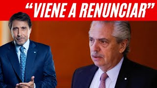 El dato de Eduardo Feinmann sobre el regreso de Alberto Fernández a Argentina “Viene a renunciar” [upl. by Allerbag906]