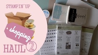 Stampin Up Haul 02  Blühende Fantasie [upl. by Wendeline]