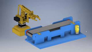 Automatizacion Brazo Robotico y Faja transportadora  LabView Rslogix 5000  KepServer  Arduino [upl. by Buschi]