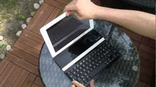 Das Logitech Ultrathin Keyboard Cover fürs iPad  Video [upl. by Orecul]