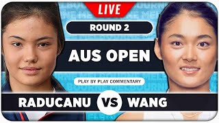 RADUCANU vs WANG • Australian Open 2024 • LIVE Tennis PlaybyPlay Stream [upl. by Iverson]