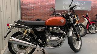 Discounted amp unregistered Royal Enfield Interceptor in Orange available at Hatfields of Crowthorne [upl. by Ecad769]