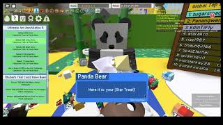 Finishing final panda bear quest Roblox Bee Swarm Simulator [upl. by Anim430]