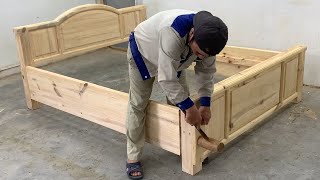 Direct Video Instruction On Skillful Woodworking Skills Skilled Carpenters  Bedroom Interior Design [upl. by Scrivenor]