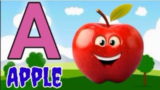 ABCD a to z ABCD afor apple bfor ball cfor cat ABCD kids cartoon English alfabet with picture [upl. by Ocir98]