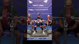 FISU Record Squat with 233 kg by Daniel Glavan USA in 66kg class [upl. by Sibyls]