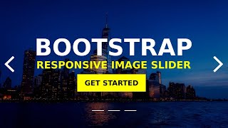 How to Create An Image Slider in HTML CSS and Bootstrap Step by Step  Responsive Image Carousel [upl. by Attenrev]