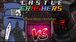 Castle Crashers Necromancer insane mode challenge as ninja no potions or S tier weapons ￼ [upl. by Dleifxam]