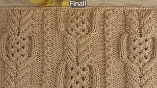 Ideal This pattern is amazing Gorgeous and Easy knitting pattern to follow with subtitles Fin [upl. by Erdnael]