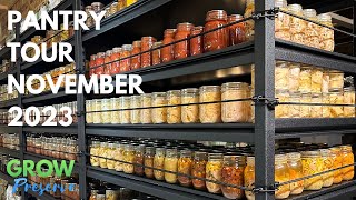 Pantry Tour One Year of Home Canned Food [upl. by Citron]