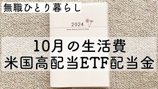 【家計簿公開56】2024年10月 収入 固定費 生活費 2回旅行 米国高配当ETF配当金収入 [upl. by Pare]