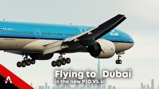 NEW PREPAR3D V54 Flying to Dubai in the PMDG 777200ER  4K [upl. by Keverian747]