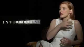 Interstellar Jessica Chastain Exclusive Interview  ScreenSlam [upl. by Odarbil850]