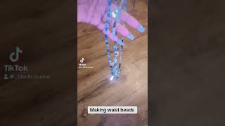 Making waist beads [upl. by Ynnahc619]