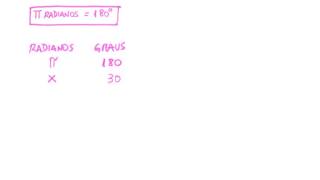 Matemática  Trigonometria  Conversão GrausRadianos [upl. by Aracal738]