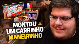 CASIMIRO REAGE COMPRAS NO MERCADO MAIS BARATO DA FRANÇA TEM NO BRASIL  Cortes do Casimito [upl. by Barra861]