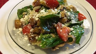 Wilted spinach amp sundried tomato vinaigrette [upl. by Siffre]