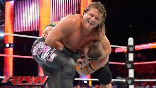 John Cena vs Dolph Ziggler  United States Championship Match Raw October 12 2015 [upl. by Jesse]