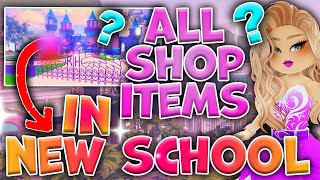 ITEMS IN THE SHOP THAT ARE FOR THE NEW SCHOOL Royale High Update 2023🏰ALL Campus 3 Accessories✨ [upl. by Dunstan]