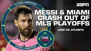 ‘GREATEST UPSET OF ALL TIME’ Messi amp Inter Miami crash out of MLS Cup playoffs  ESPN FC [upl. by Odyssey]