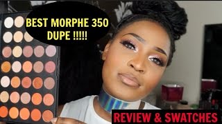 DELANCI BEST MORPHE 350 DUPE PALETTE Review  Swatches Take It Or Leave IT [upl. by Edward]