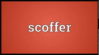 Scoffer Meaning  Wordogram [upl. by Brittain]