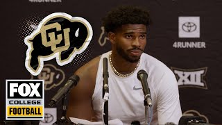 Postgame Interview Shedeur Sanders on how Colorado can bounce back after Week 2 loss to Nebraska [upl. by Llenroc]