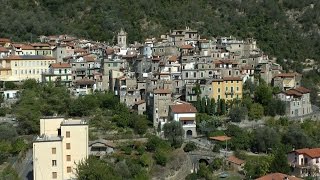 Italy  Region of Liguria  mountain village Airole in the Province of Imperia [upl. by Krause]