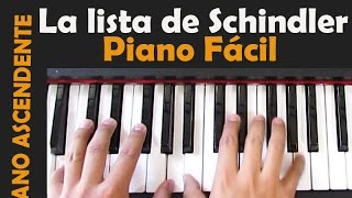 La lista de SchindlerSchindlers List Piano tutorial [upl. by Trilbi]