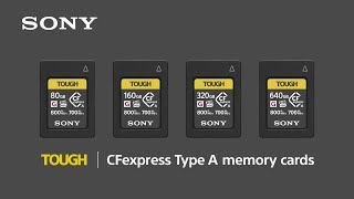 Introducing CFexpress Type A memory card CEAG series  Sony  Accessory [upl. by Luehrmann]