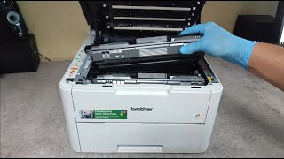 HOW TO REPLACE THE TONER CARTRIDGES AND DRUM UNITS ON BROTHER HLL3210CW HLL3230CDN HLL3270CDW [upl. by Auhsuoj]