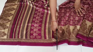 सिर्फ 10 Minute मे बनाए Beautiful Lehenga  Lehenga Cutting and Stitching From Old Saree [upl. by Barbabra]