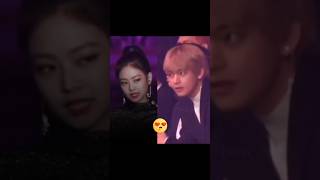 Vs Real reaction to Jennie  Golden Disk Award 💚☘️ taennie jennie taehyung taennieisreal [upl. by Alexina222]