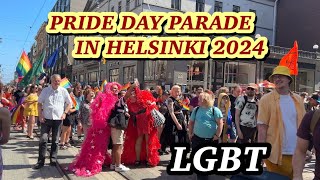 PRIDE DAY PARADE 2024 🏳️‍🌈 Helsinki Central  Helsinki Pride 2024 [upl. by Alliuqaj]