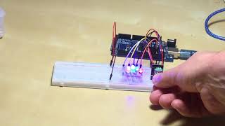 Défi Arduino Allumer 5 del avec un encodeur rotatif [upl. by Niarbo]