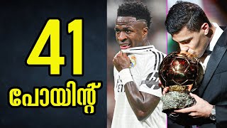 2024 Ballon dOr voting breakdown reveals Rodris margin of victory over Vinicius Jr  Sports Cafe [upl. by Aryek]