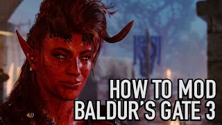 How to Mod Baldurs Gate 3 Using BG3 Mod Manager Ridiculous Clothing Mods Etc [upl. by Tigdirb811]