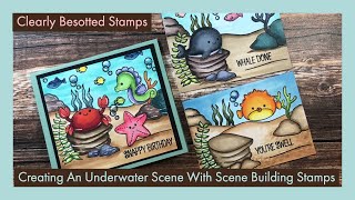 Creating An Underwater Scene With Scene Building Stamps [upl. by Zoi79]