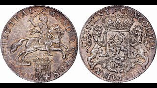 Auction 3  Lot 155  Netherlands Utrecht Provincial quotSilver Riderquot Ducaton 60 Stuiver 1794 [upl. by Netsuj]