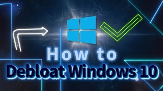 How to Debloat windows 10 increase performance and speedup windows [upl. by Codel]