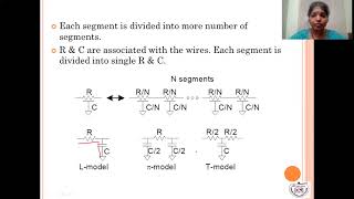 VLSI Design UNIT 03 Lect 04 LUMPED ELEMENTS MODEL [upl. by Mayda]