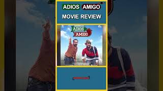 ADIOS AMIGO MOVIE REVIEW TELUGU telugumoviereviews telugu shortvideo movie netflix malayalam [upl. by Bertolde]