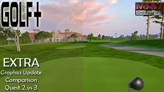 GOLF  EXTRA Graphics Update Comparison Quest 2 vs 3  QUEST 2 amp 3 Gameplay [upl. by Careaga100]