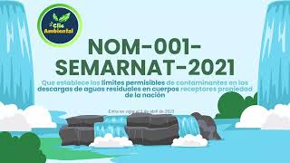 NOM 001 SEMARNAT 2021 Descarga de aguas residuales a bienes nacionales [upl. by Shellans]