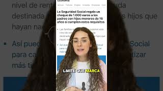 Ayudas de la Seguridad Social por hijos 💸 TE LO CONTAMOS TODO 😱 shorts [upl. by Nniuqal]