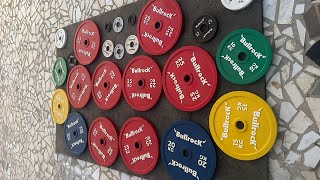 ⭐ ATE vs Bullrock Powerlifting Plates  Comparison Best 25Kg Calibrated Steel Plates in India [upl. by Latreece]