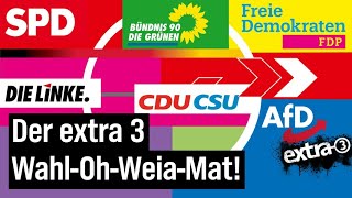 Parteien und ihre Wahlprogramme  extra 3  NDR [upl. by Dasha]