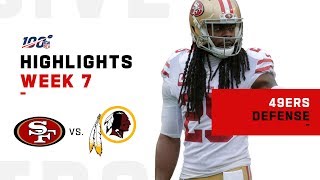 49ers Defense SHUTS OUT Washington  NFL 2019 Highlights [upl. by Eissahc]