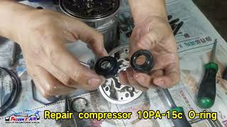 Repair Compressor ORing  Kes yang oring bocor  Bukan semua compressor sesuai repair balik [upl. by Atnohsal398]